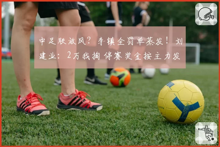中足联放风?李镇全罚单蒸发!刘建业:2万我掏 停赛奖金按主力发
